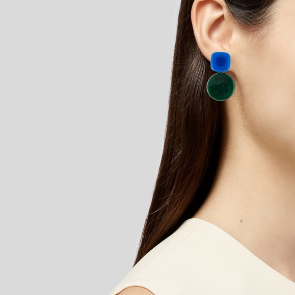 Rachel Comey Arc Acrylic Drop Earrings - Picture 3 of 4